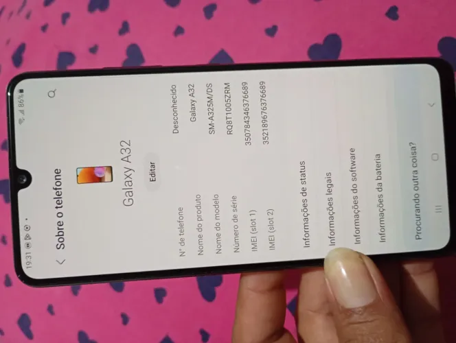 Celular Galaxy A32 ? R$ 300