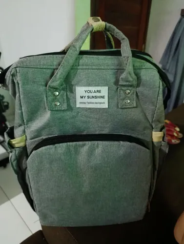 Bolsa que vira uma caminha