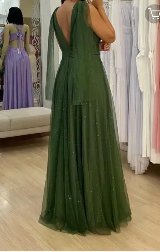 Vestido de festa - Verde Oliva