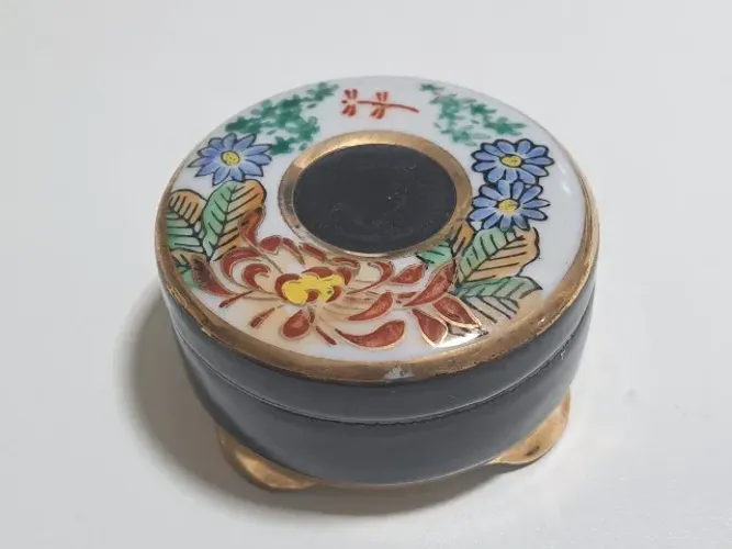 Antigo Porta-Jóias - Porcelana Japonesa - Wakamizu - Vintage Anos 60/70