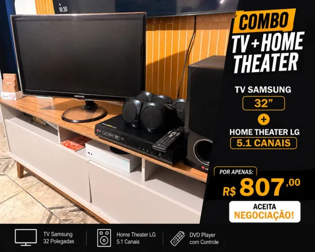 TV 32 POLEGADAS SAMSUNG+ HOMER THECER 