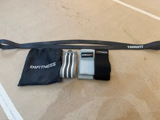 Kit de Faixas Elásticas para Treino Funcional - Yangfit + D1Fitness