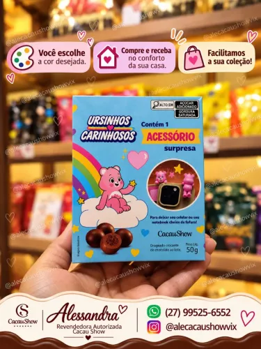 Acessório Celular - Ursinhos Carinhosos - Cacau Show