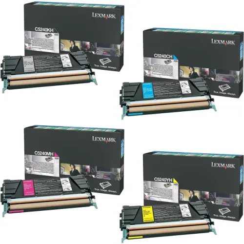 Kit 04 Toner Lexmark C5240 Originais