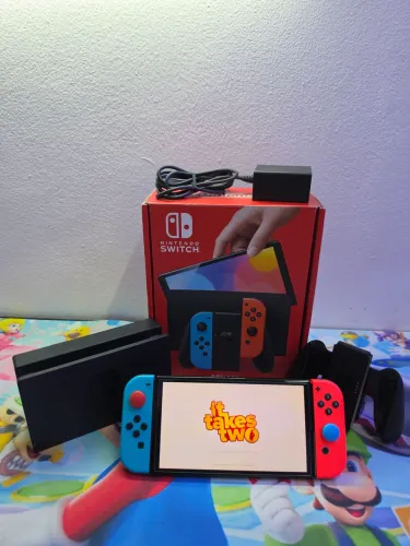 Nintendo Switch OLED - Destravado c/ GARANTIA de LOJA