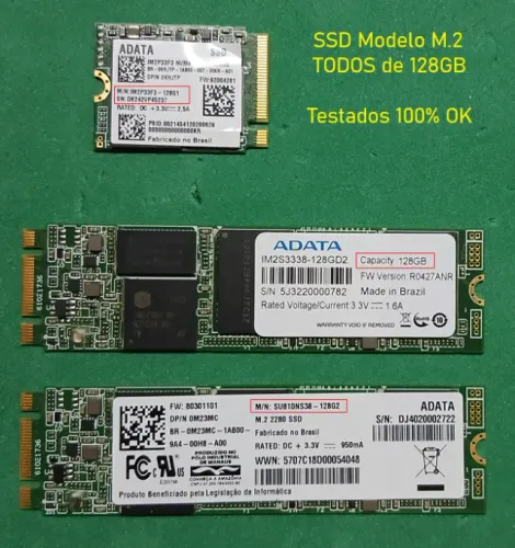 HD SSD M.2 de 128GB