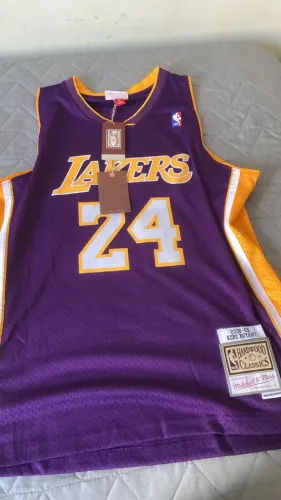 Camisa Lakers Kobe Bryant Retrô 2008-09 Roxa - Nova - Tam G