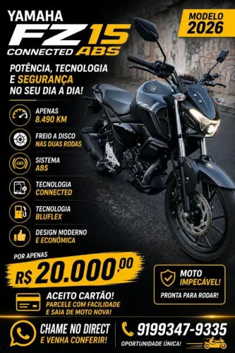 Yamaha FZ15 CONNECTED ABS MODELO 2026