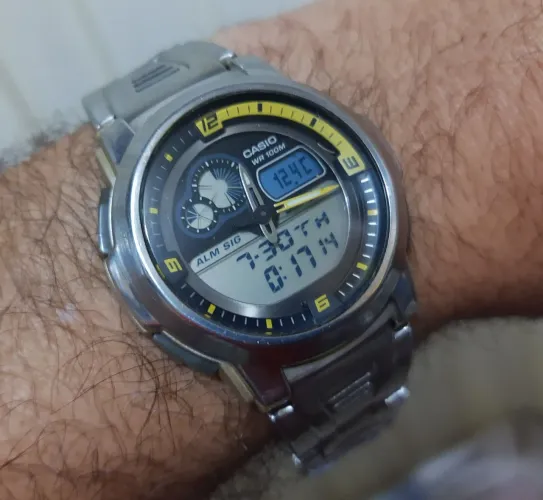 Relógio antigo Casio BABY WORD TEMP ORIGINAL RELIQUIA