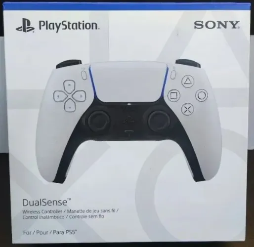 Controle PS5 lacrado na caixa - Playstation Dualsense - branco - versão mais recente