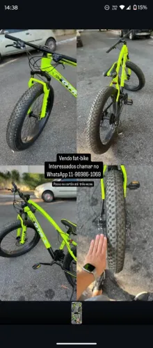 VENDO FAT BIKE, NAO ESTOU USANDO ELA E QUERO VENDER LOGO, ABAIXO DO VALOR DELA