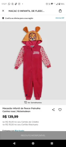 Macacão de fleece lindo infantil para criança de 2 anos