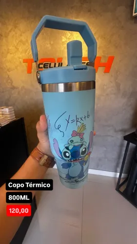 Copo Térmico 800ml Stitch | R$ 120