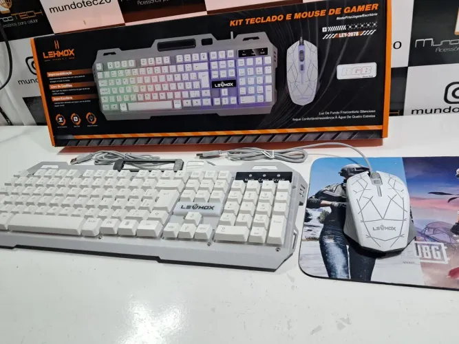 Kit teclado e mouse Gamer RGB