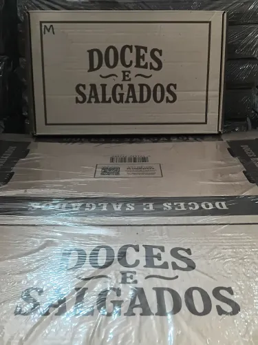 Caixa para salgado M com 25 unidades