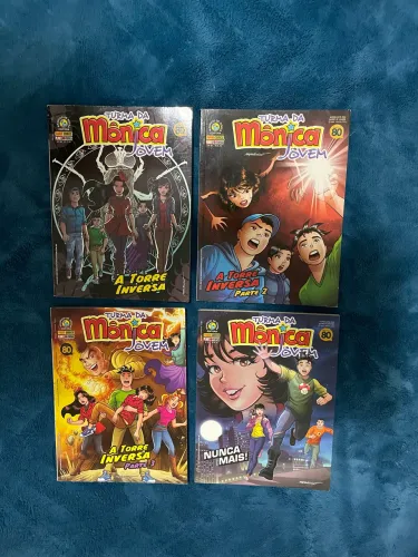 Turma da Monica Jovem Serie 1 - Saga A Torre Inversa - 3 Volumes + Volume 93