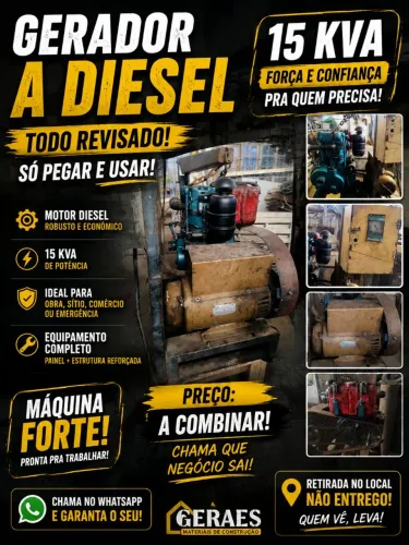 Gerador Trifásico 15kva