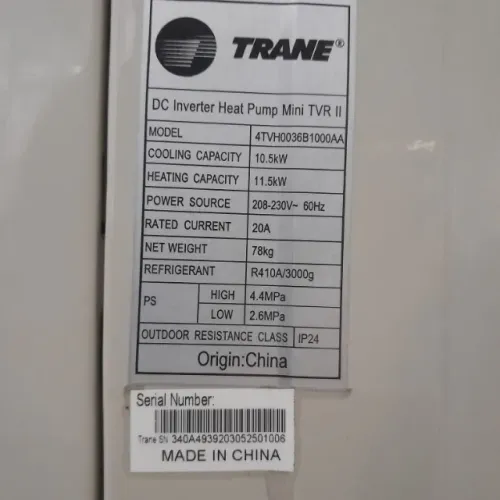 Condensador MINI TVR II    10.5 KW    VRF TRANE