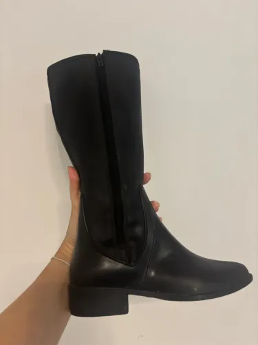 Bota infantil cano longo preta, tam 31/32 semi nova