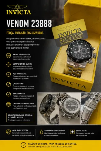 Relógio Premium: Invicta Venom
