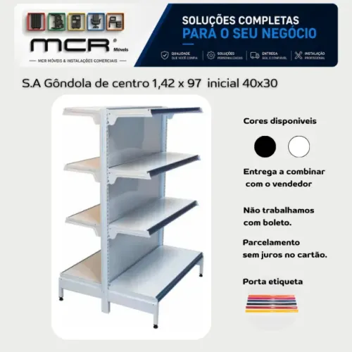 fornecemos gondolas de centro para todo tipo de comercio