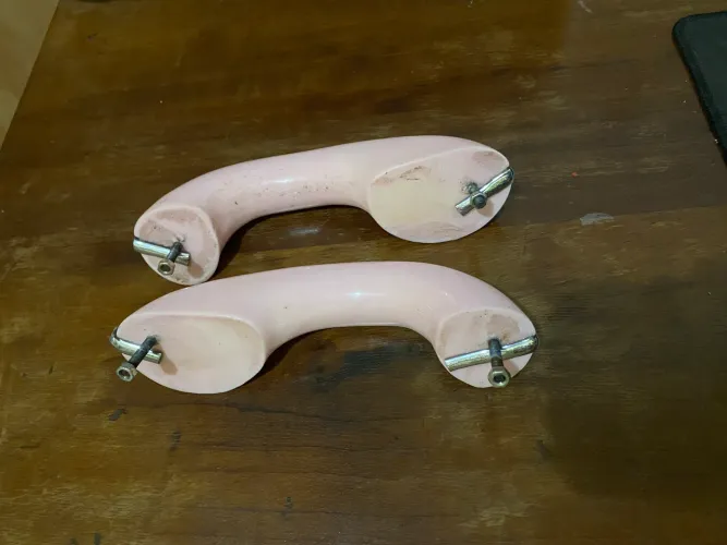Apoio Braço Puxador Porta Par Fusca Antigo - Rosa