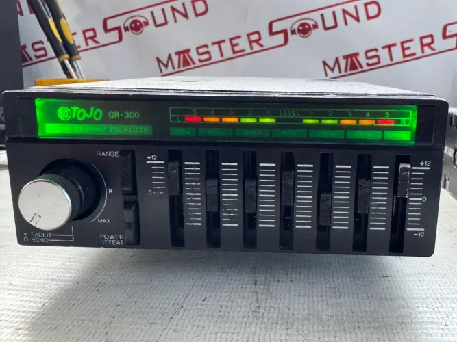 Equalizador e amplificador tojo gr-300 com eco na oferta só 1200,00