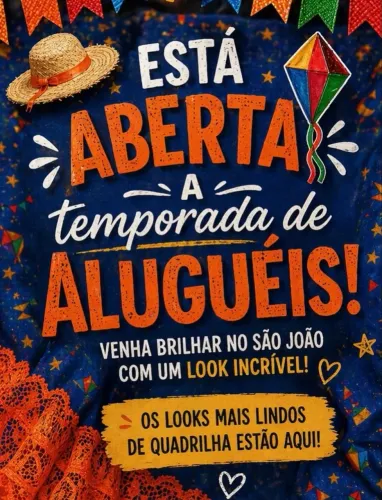 ALUGUEL DE VESTIDOS DE QUADRILHA JUNINO INFANTIL E JUVENIL SOB MEDIDA ?