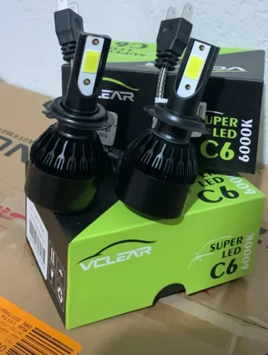 PROMOÇÃO! PAR LÂMPADA SUPER LED 7800LM + ENTREGA GRÁTIS H1,H3,H4,H7,H8,H11,H16,H27,HB3,HB4