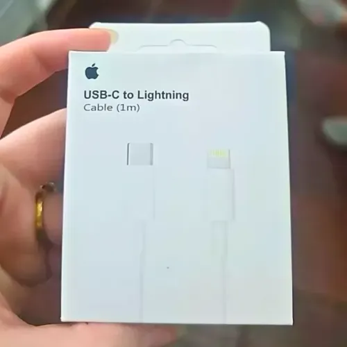 Cabo Carregador de iPhone USB-C Lightning x Type-C com Fonte Novo