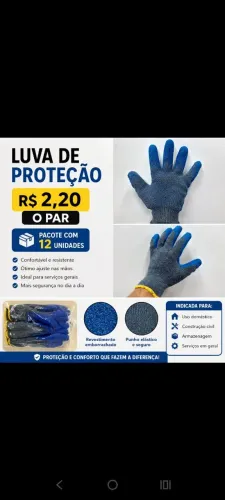 Luvas p construção 