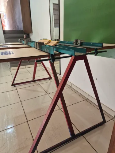 Mesa fria para cenografia.