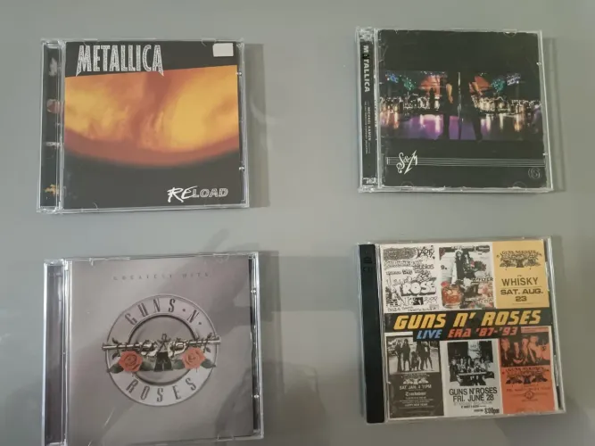 Lote Cd's Metallica e Guns N' Roses 
