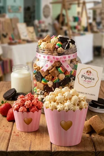 Pipoca Gourmet Artesanal - Vários Sabores e Tamanhos - Floripa