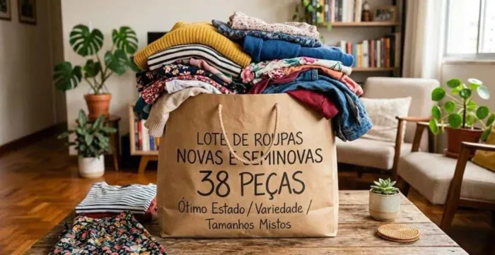 VENDO FARDO DE ROUPAS COM 38 PEÇAS!