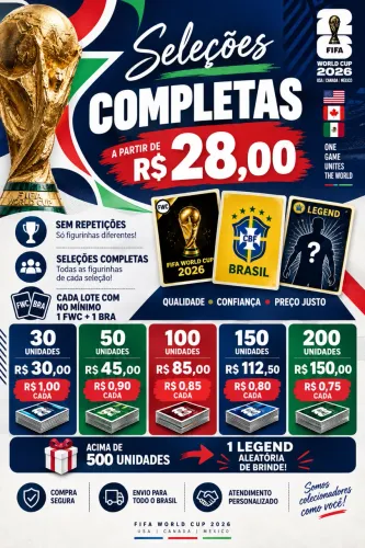 PROMOÇÃO ? FIGURINHAS COPA 26