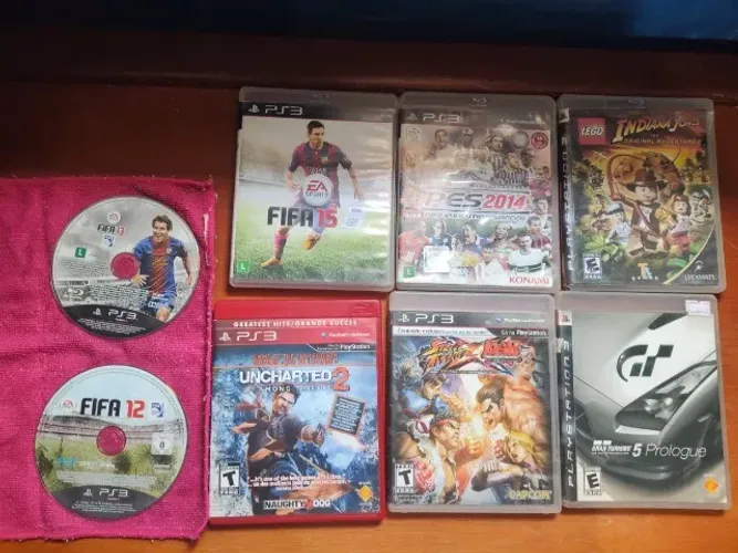 Lote de 8 jogos ps3 originais funcionando, tudo por 100