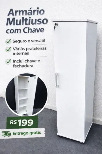 Armário Multiuso com Chave