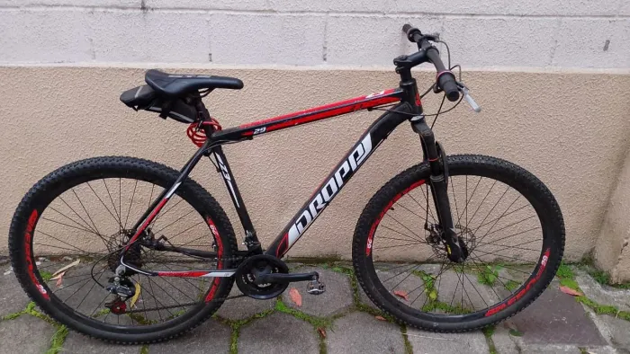 Bicicleta aro 29 dropp+ acessórios