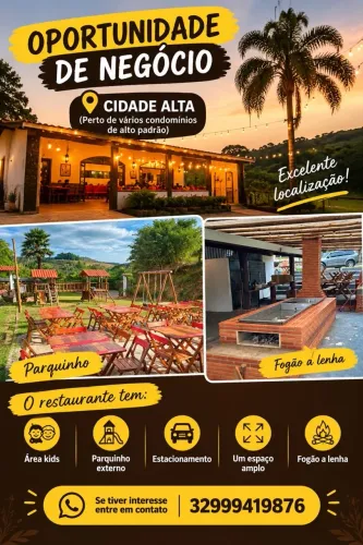 Vendo restaurante montado na cidade alta