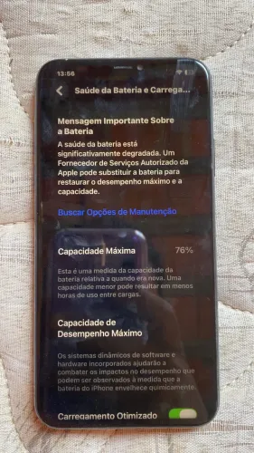 iPhone 11 Pro Max Face ID ok ,Bateria 76%  capinha e tá bem conservado 