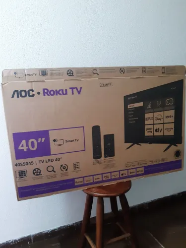 CAIXA VAZIA Tv AOC 40 Polegadas, acompanha isopores de proteção