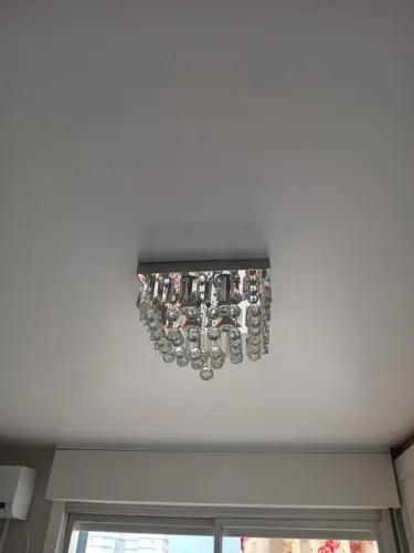 Lustre De Cristal K9 Quadrado 30x30