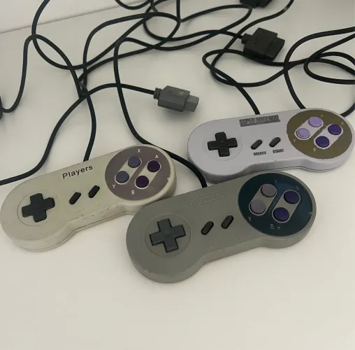 Controles Super Nintendo Lote com 3 Peças - Para Reparo ou Peças
