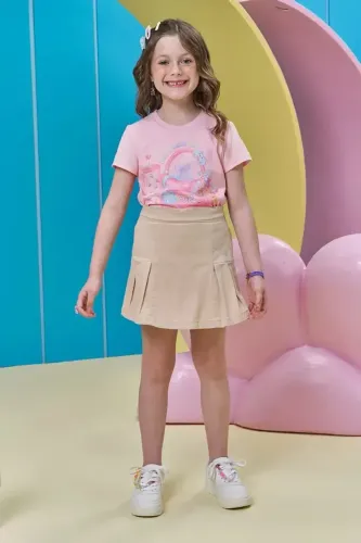Blusa Kukiê em Meia Malha Rosa