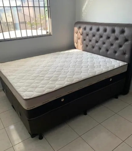 Colchão Molas Ensacadas Sleep Pocket 25cm + Base - Novo