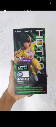 Smartphone infinix hot50 PRO celular perfeito vai com caixa e nota fiscal PV que mando fot