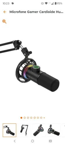 Microfone Husky Blizzard 200 Gamer/podcast unidirecional