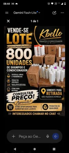 Lote de shampoos e condicionadores