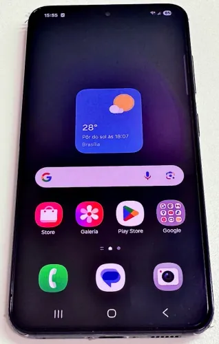 Samsung Galaxy S23 (Padrão) - Estado de Novo (Com plásticos nas bordas)